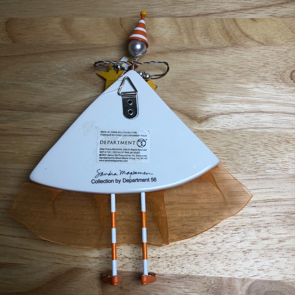 Dep 56 Ornament Wall Art Sandra Magsamen Celebrate Who You Are Fun Gift orange - Picture 4 of 8